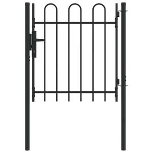 vidaXL Fence Gate BOXTEL 103 x 150 cm Powder-Coated Steel Lockable