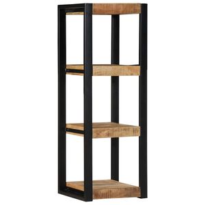 vidaXL Wall Shelf 35x35x100 cm Solid Rough Wood Mango