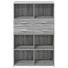 vidaXL Highboard Grey Sonoma 80x42.5x124 cm Engineered Wood