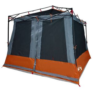 vidaXL Inner Tent 6-Person Grey and Orange Taffeta