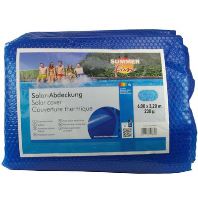 Summer Fun Summer Pool Solar Cover Oval 600x320 cm PE Blue