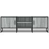 vidaXL TV Cabinet Grey Sonoma 120x35x41 cm Engineered Wood and Metal