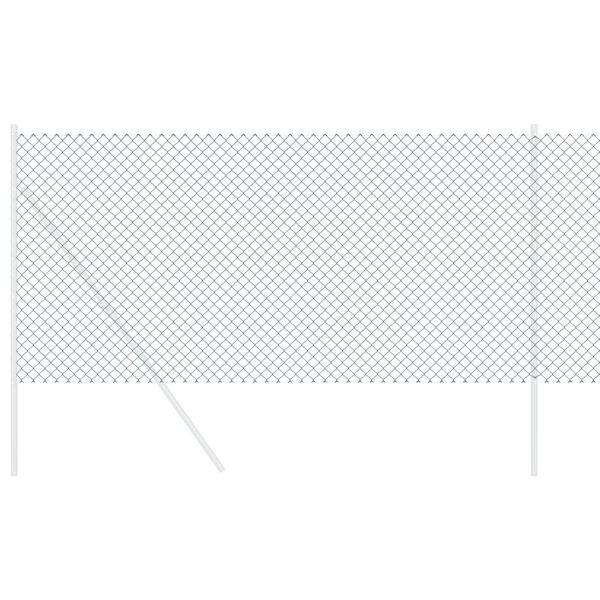 vidaXL Chain Link Fence Green 10 x 1.4 m Steel