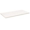 vidaXL Table Top | White | Solid pine wood | 110x55 cm | Rounded corners surface