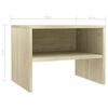 vidaXL Bedside Cabinets 2 pcs Sonoma Oak 40x30x30 cm Engineered Wood