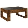vidaXL Coffee Table with Infinity LED Smoked Oak 70x53x30 cm