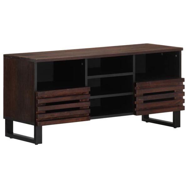 vidaXL TV Cabinet Brown 100x34x46 cm Solid Wood Mango