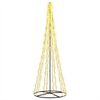 vidaXL LED Christmas Tree 285 cm 1550 LEDs Warm White Steel Black