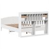 vidaXL Bookcase Bed without Mattress White 160x200cm Solid Wood Pine
