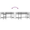 vidaXL Kids'Loft Bed Frame Black 99.5 x 200 cm Steel