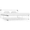 vidaXL Bed Frame without Mattress White Metal 200x200 cm