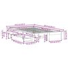 vidaXL Bed Frame without Mattress White 120x200 cm Solid Wood Pine