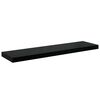 vidaXL Floating Wall Shelves 2 pcs High Gloss Black 90x23.5x3.8 cm MDF
