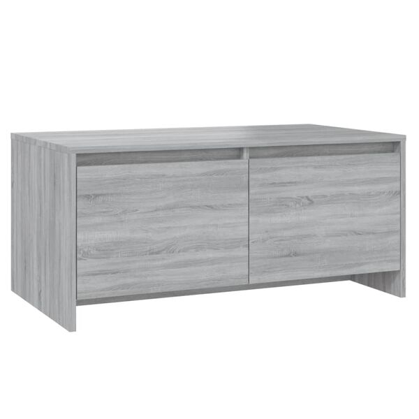 vidaXL Coffee Table Grey Sonoma 90x50x41.5 cm Engineered Wood