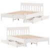 vidaXL Bed Frame without Mattress White 160x200 cm Solid Wood Pine