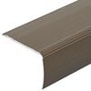vidaXL Stair Nosings 10 pcs Brown 67 x 3 x 2 cm Aluminium
