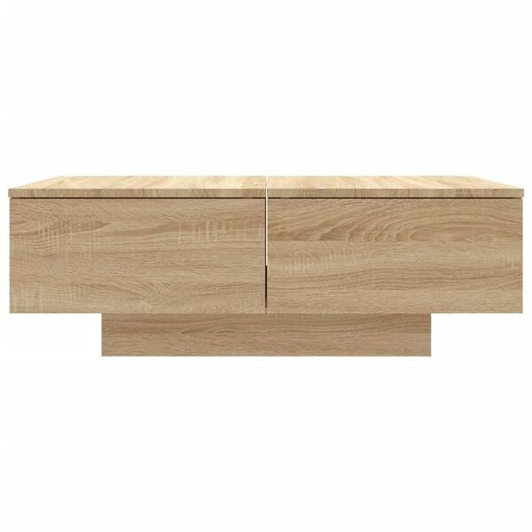 vidaXL Coffee Table Sonoma Oak 90x60x31 cm Engineered Wood