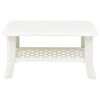 vidaXL Coffee Table White 90x60x46 cm Plastic