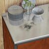 vidaXL Kitchen Storage Set with Shelf 2 pcs Rusty Weathering Steel