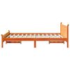 vidaXL Bed Frame without Mattress Wax Brown 150x200 cm King Size Solid Wood Pine