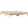 vidaXL Bed Frame without Mattress 200x200 cm Solid Wood Pine