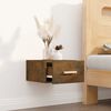 vidaXL Wall-mounted Bedside Cabinet Smoked Oak 35x35x20 cm