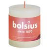 Bolsius Rustic Pillar Candles Shine 4 pcs 80x68 mm Soft Pearl