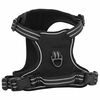 vidaXL Dog Harness with Reflective Stripes Adjustable Black S
