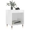 vidaXL Bedside Cabinets 2 pcs High Gloss White 40x35x50 cm Engineered Wood