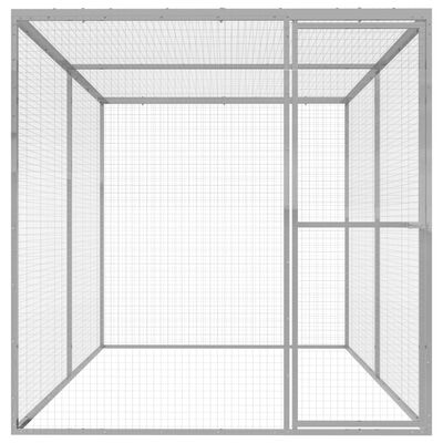 vidaXL Cat Cage 3x1.5x1.5 m Galvanised Steel