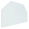 vidaXL Fireplace Glass Plate Hexagon 80x50 cm
