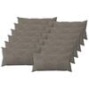 vidaXL Cushion with Pillow HEERLEN 12 pcs Light Grey Velvet
