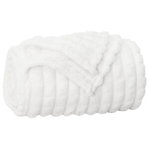 vidaXL Throw Blanket White 150 x 130 cm Fleece