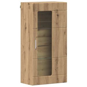 vidaXL Wall-mounted Cabinet with Shelf Artisan oak 55 x 29 x 100 cm
