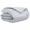 vidaXL Summer Duvet Silver 200 x 240 cm Satin and Microfiber