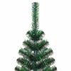 vidaXL Artificial Pre-lit Christmas Tree Green 150 cm PVC and Metal