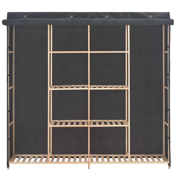 vidaXL Wardrobe Grey 173x40x170 cm Fabric