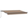 vidaXL Retractable Awning Taupe 3 x 2 m Fabric