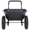 vidaXL Wheelbarrow Black and Orange 78 L 100 kg