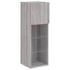 vidaXL 5 Piece TV Wall Units with LED Grey Sonoma Engineered Wood