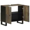 vidaXL Sink Cabinet Black 62x33x58 cm Solid Wood Mango