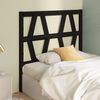 vidaXL Bed Headboard Black 81x4x100 cm Solid Wood Pine
