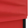 vidaXL Folding Party Tent with Sidewalls Red 2x2 m