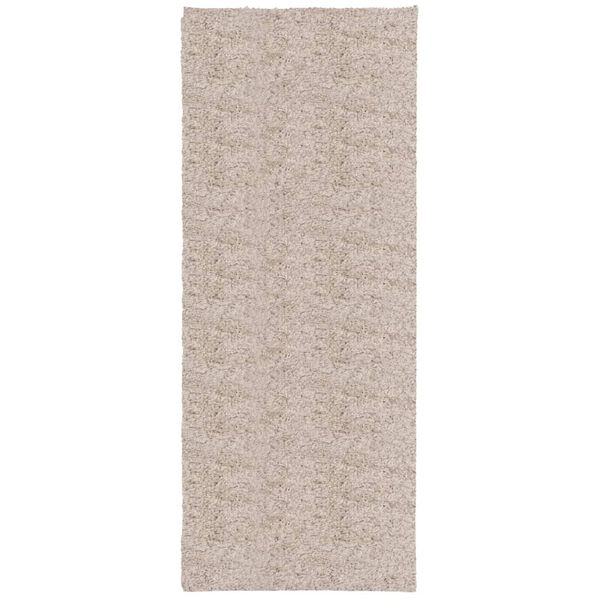 vidaXL Shaggy Rug PAMPLONA High Pile Modern Beige 80x200 cm