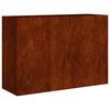 vidaXL Planter Rusty 120x40x80 cm Weathering Steel
