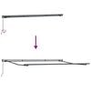 vidaXL Retractable Awning Light Grey 400 x 300 cm Polyester and Steel