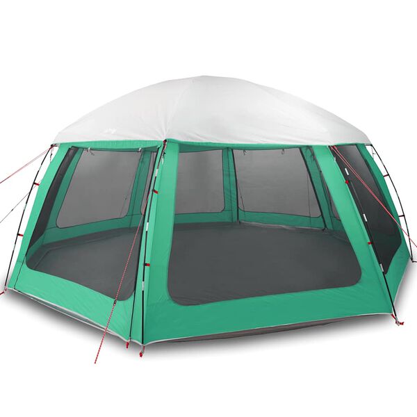 vidaXL Pool Tent with Removable Fly & Mesh Walls Sea Green 612x612 cm