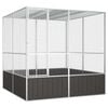 vidaXL Bird Cage | Anthracite | Galvanised Steel | Large | Bird Cage