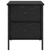 vidaXL Bedside Cabinet with Drawer Black oak 40 x 42 x 50 cm