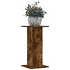 vidaXL Plant Stands 2 pcs Smoked Oak 30x30x60 cm Engineered Wood